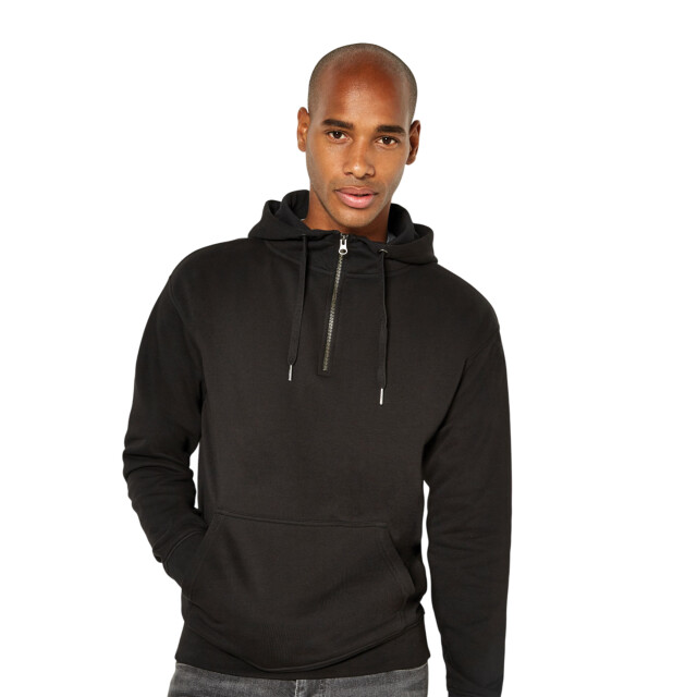 Kustom Kit Heren quarter zip regular hoodie UTFK2113_black large