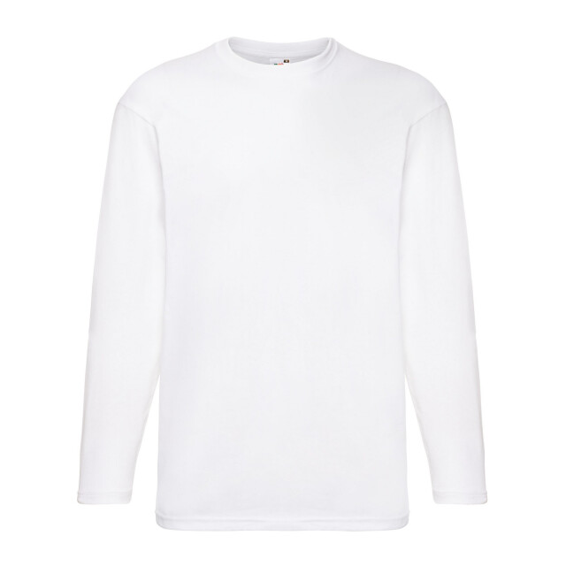 Fruit of the Loom Heren valueweight t-shirt met lange mouwen UTFK2119_white large