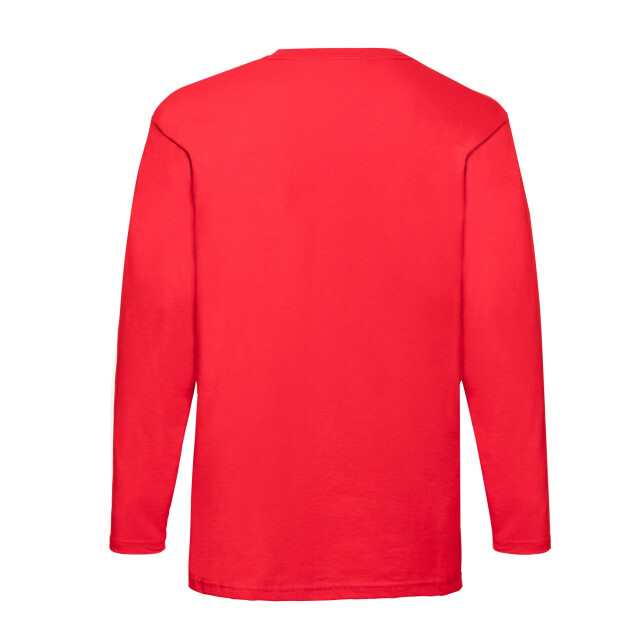 Fruit of the Loom Heren valueweight t-shirt met lange mouwen UTFK2119_red large