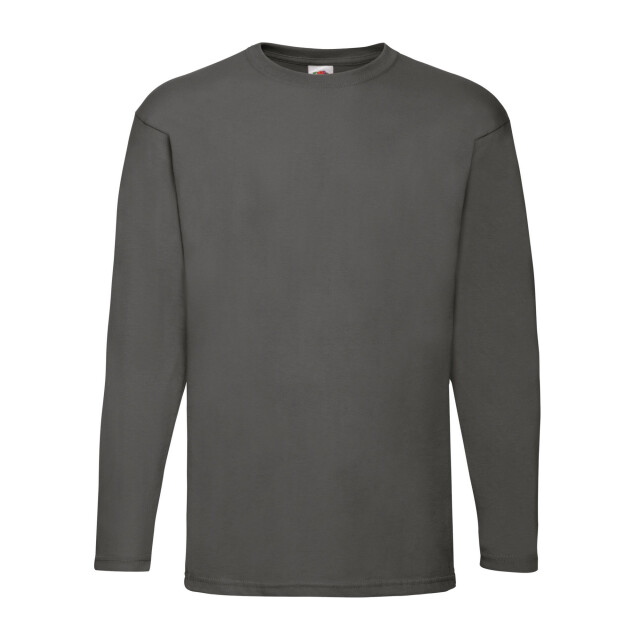 Fruit of the Loom Heren valueweight t-shirt met lange mouwen UTFK2119_lightgraphite large