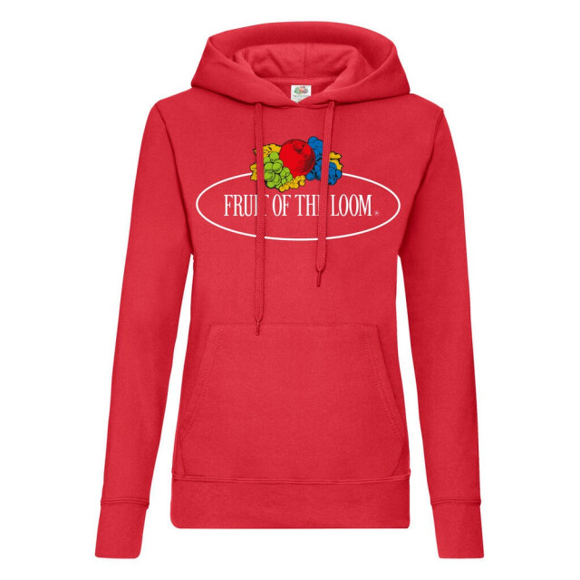 Fruit of the Loom Dames vintage logo bedrukte hoodie UTFK2297_red large