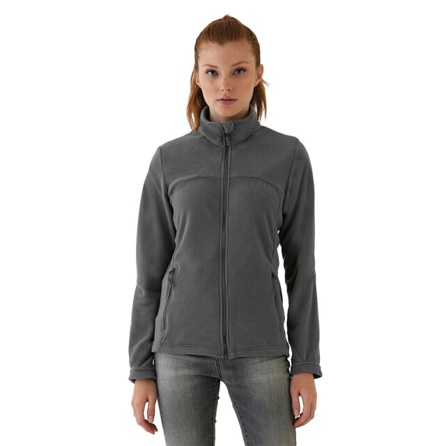 B and C Dames coolstar full zip fleecejack UTFK2263_steelgrey large