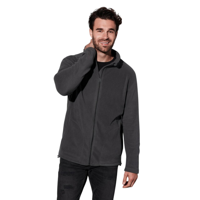 Stedman Stars Fleecejack heren regular UTFK2302_steelgrey large
