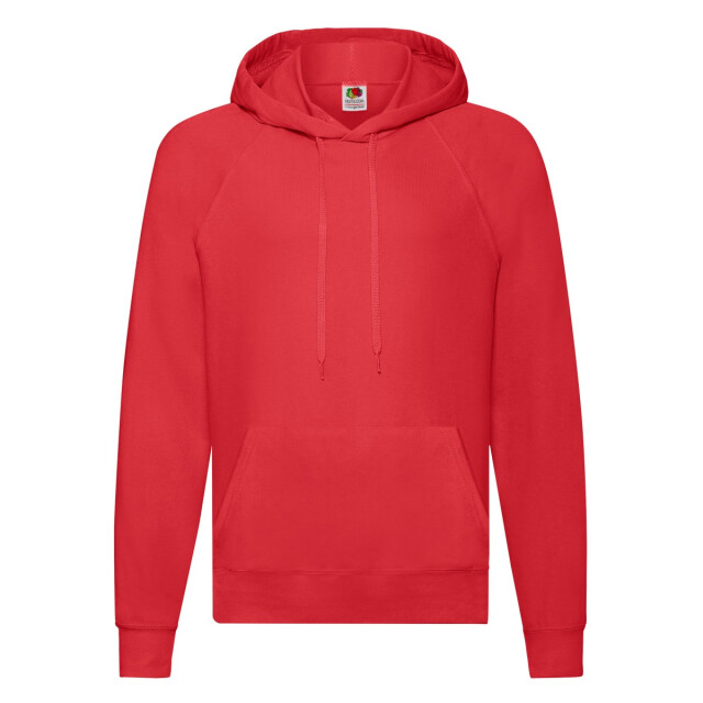 Fruit of the Loom Heren lichtgewicht pullover hoodie UTFK2245_red large