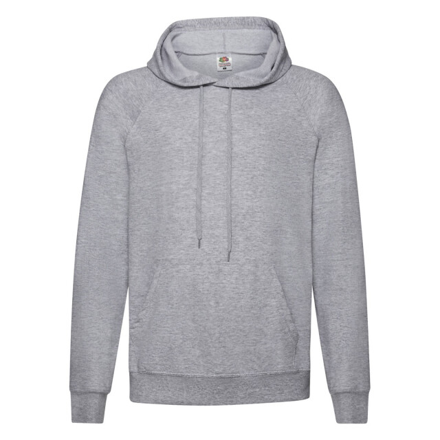 Fruit of the Loom Heren lichtgewicht pullover hoodie UTFK2245_heathergrey large