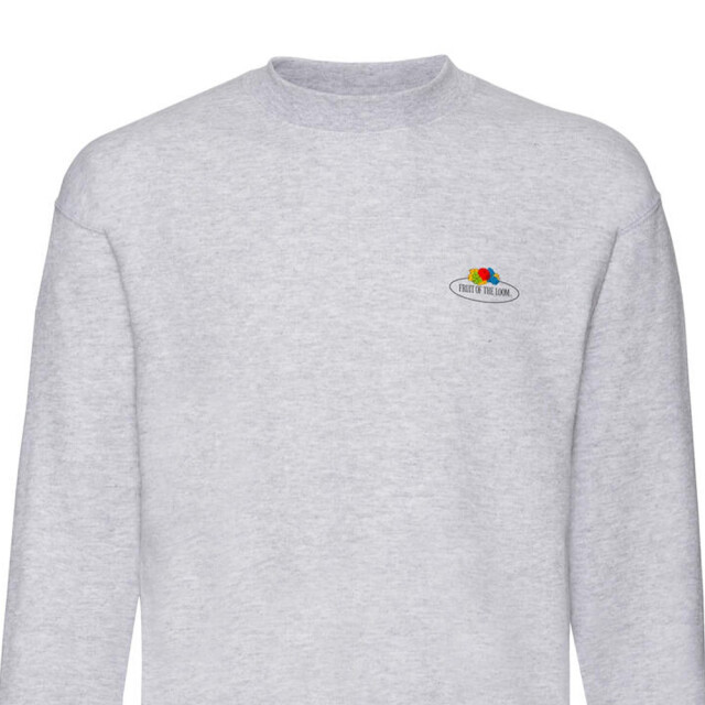 Fruit of the Loom Heren vintage sweatshirt met logoprint UTFK2256_heathergrey large