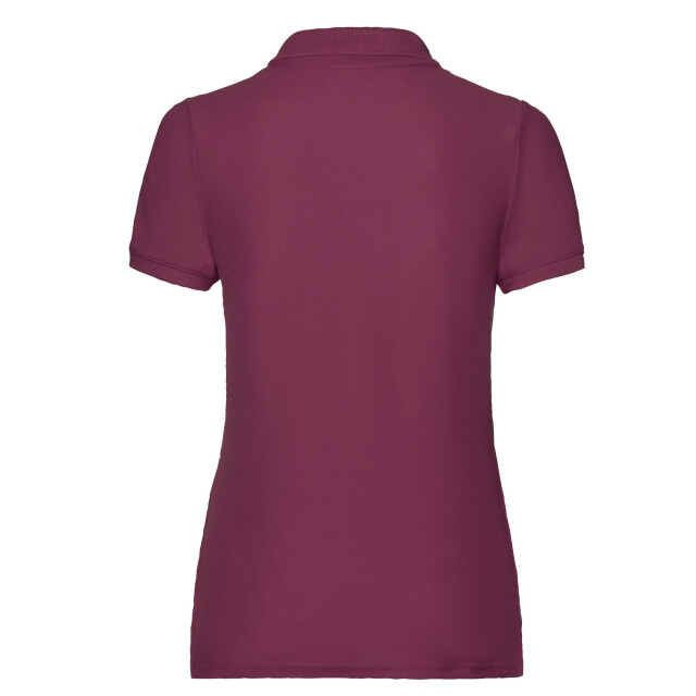 Fruit of the Loom Dames 65/35 poloshirt UTFK2232_burgundy large