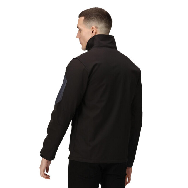Regatta Heren arcola 3 layer soft shell jas UTFK2236_blacksealgrey large