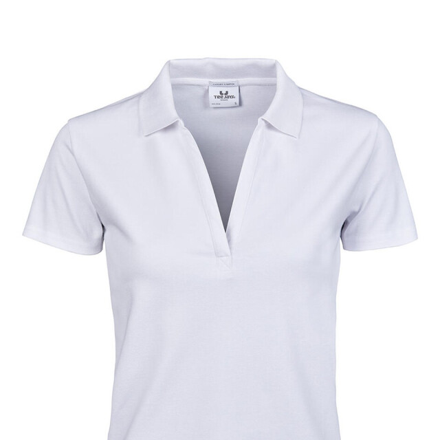 Tee Jays Dames luxe stretch poloshirt UTFK2257_white large