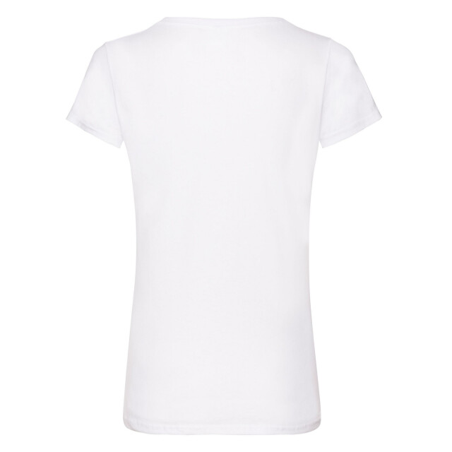 Fruit of the Loom Dames valueweight v hals t-shirt UTFK2216_white large