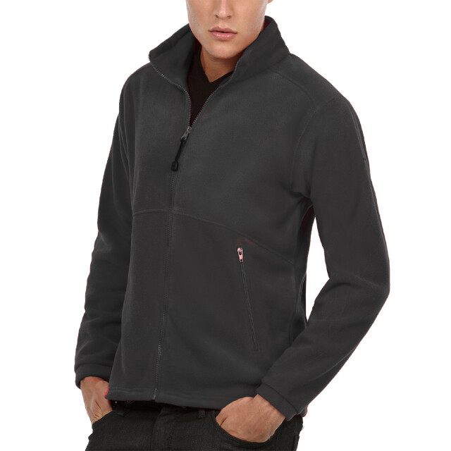 B and C Heren icewalker+ full zip outdoor fleece UTFK2032_charcoal large