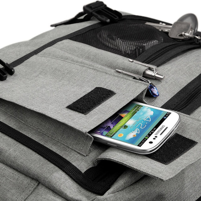 Bagbase Tweekleurige messenger bag UTFK2254_greymarl large