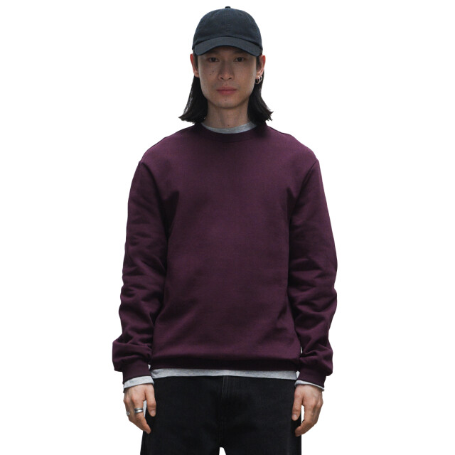 True Blanks Heren regular sweatshirt UTFK2226_maroon large
