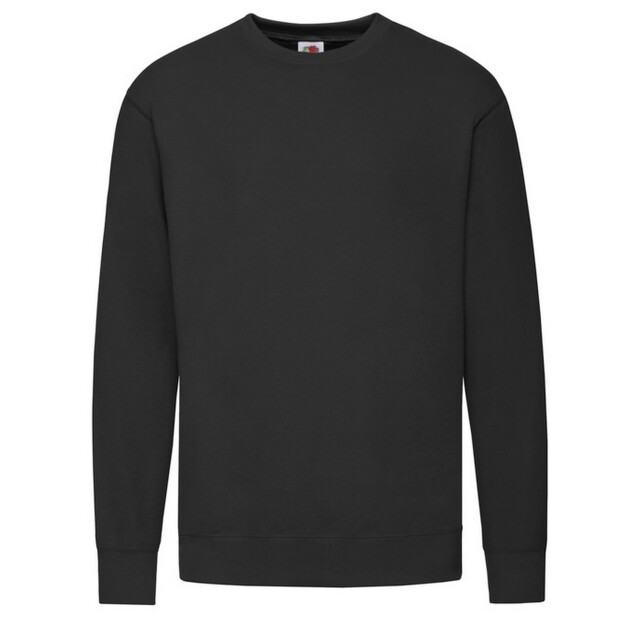 Fruit of the Loom Heren lichtgewicht set-in sweatshirt UTFK1988_black large