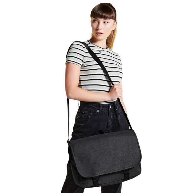 Bagbase Tweekleurige messenger bag UTFK2254_anthracite large