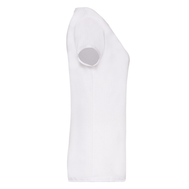 Fruit of the Loom Dames valueweight v hals t-shirt UTFK2216_white large