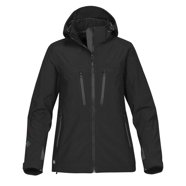 Stormtech Dames patrol soft shell jas UTFK2153_blackcarbon large