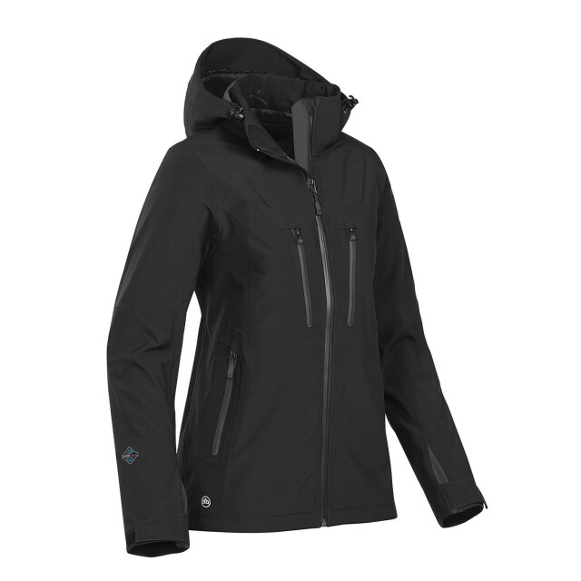 Stormtech Dames patrol soft shell jas UTFK2153_blackcarbon large