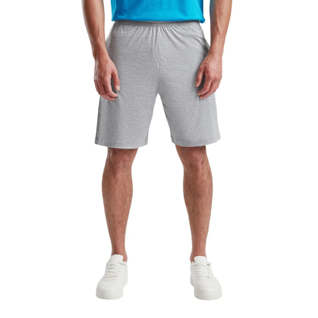 Fruit of the Loom Heren iconic 195 jersey shorts UTFK2197_heathergrey large