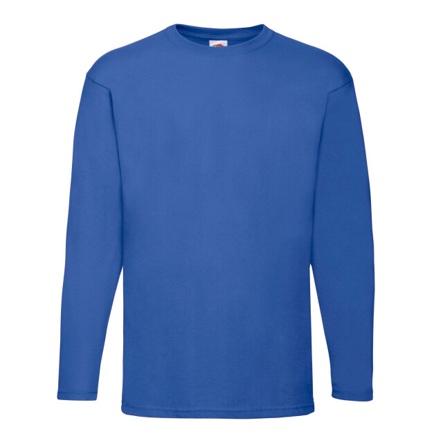 Fruit of the Loom Heren valueweight t-shirt met lange mouwen UTFK2119_royalblue large