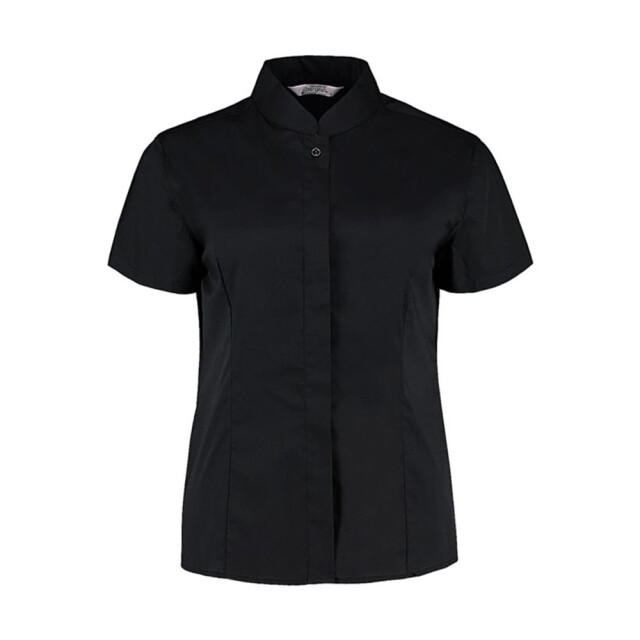 Bargear Dames mandarijnkraag getailleerd formeel overhemd UTFK2212_black large