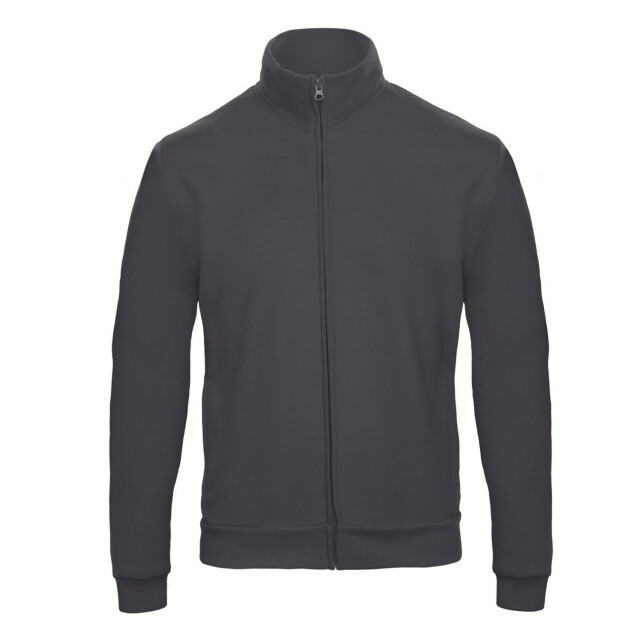 B and C Unisex adult id.206 50/50 full zip sweat jacket UTFK2210_anthracite large