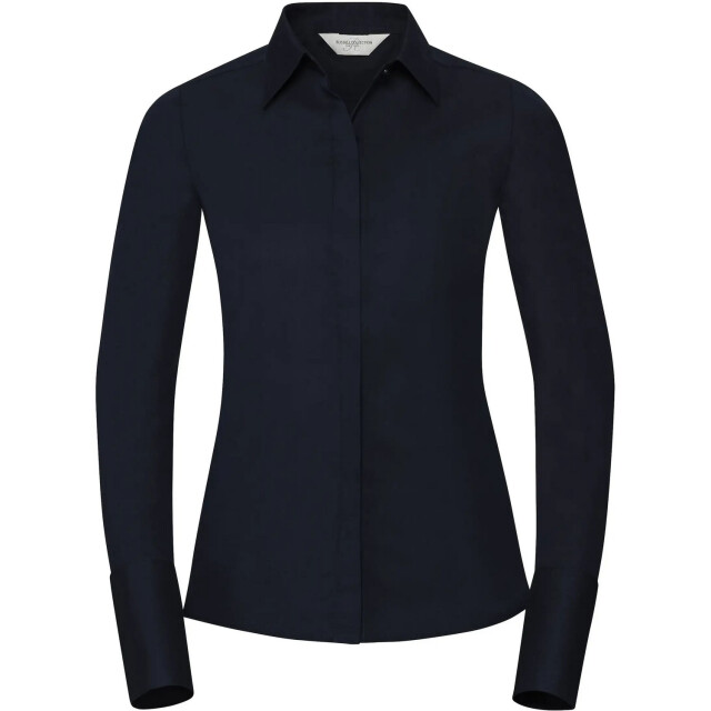 Russell Athletic Dames ultimate stretch shirt met lange mouwen UTFK1929_brightnavy large