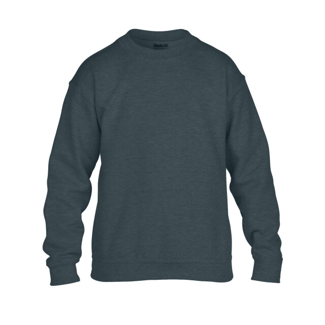 Gildan Sweatshirt met zware mouwen voor kinderen/kinderen UTFK1945_darkheather large