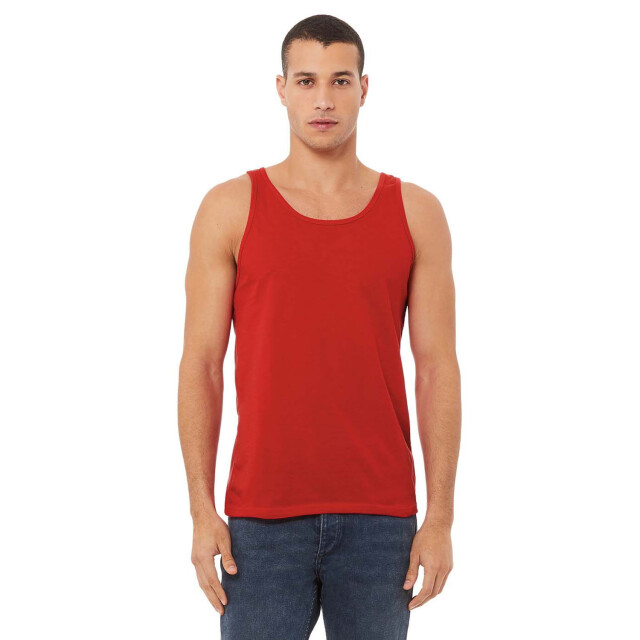 Bella + Canvas Unisex jersey tanktop voor volwassenen UTFK2177_red large