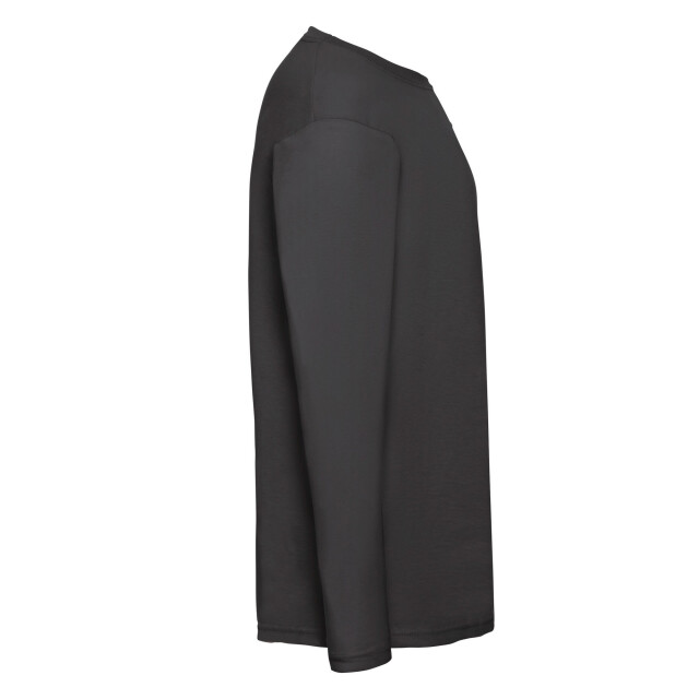 Fruit of the Loom Heren valueweight t-shirt met lange mouwen UTFK2119_black large