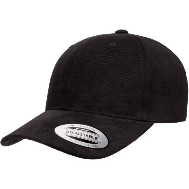 Yupoong Geborsteld katoen twill midprofiel baseball cap UTFK2211_black large