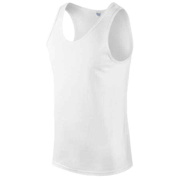 Gildan Heren softstyle effen tank top UTFK2174_white large