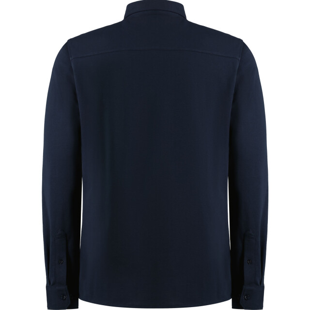 Kustom Kit Heren piqué superwash 60c getailleerd overhemd UTFK1902_navy large