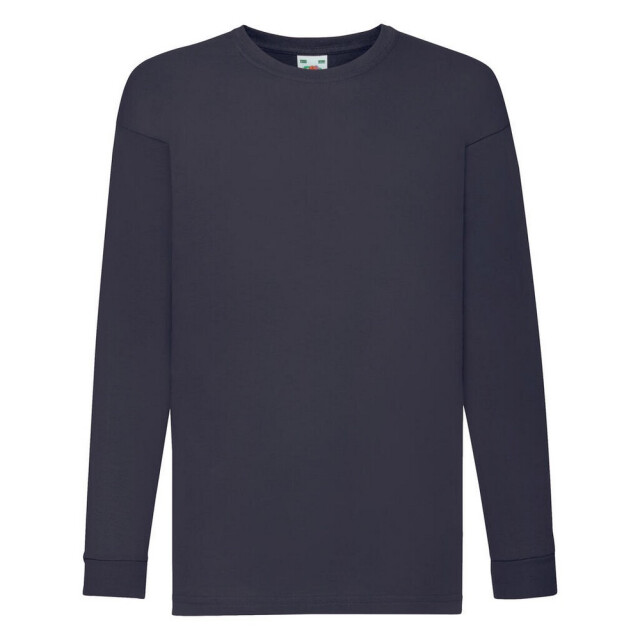 Fruit of the Loom Effen t-shirt met lange mouwen voor kinderen/kids UTFK2075_deepnavy large