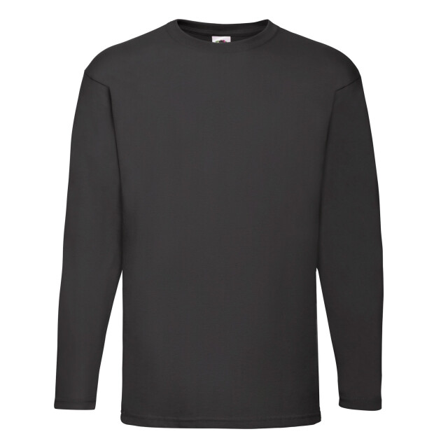 Fruit of the Loom Heren valueweight t-shirt met lange mouwen UTFK2119_black large