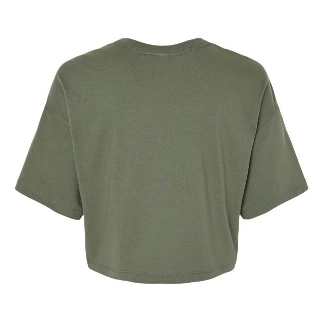 Bella + Canvas Dames jersey crop t-shirt UTFK1889_militarygreen large
