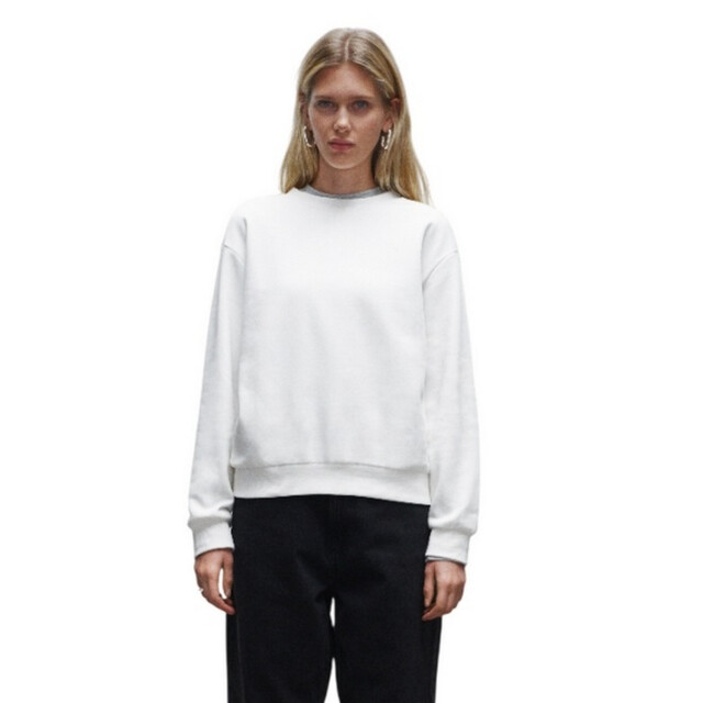 True Blanks Dames regular sweatshirt UTFK1864_offwhite large
