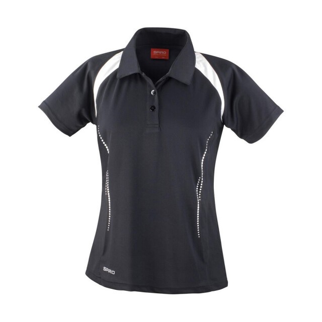 Spiro Impact Dames team spirit poloshirt UTFK2070_blackwhite large