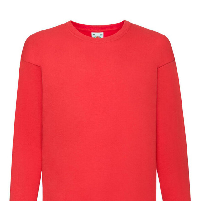 Fruit of the Loom Effen t-shirt met lange mouwen voor kinderen/kids UTFK2075_red large