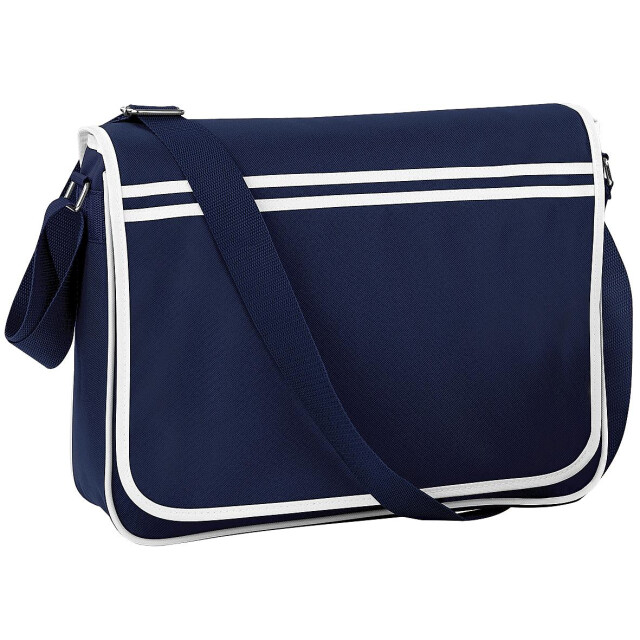 Bagbase Retroverstelbare boodschappentas (12 liter) UTFK223_frenchnavywhite large