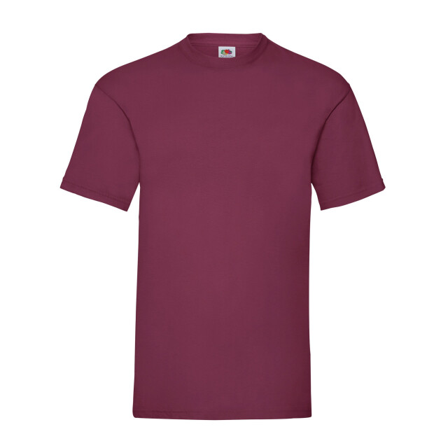 Fruit of the Loom Heren valueweight t-shirt UTFK1802_burgundy large