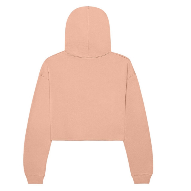 Bella + Canvas Dames fleece crop hoodie UTFK1989_peach large