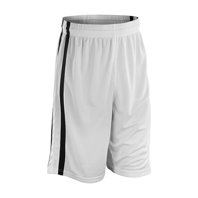 Spiro Impact Heren quick dry basketbal shorts UTFK2055_whiteblack large