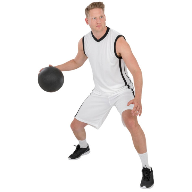 Spiro Impact Heren quick dry mouwloos basketbalshirt UTFK2061_whiteblack large
