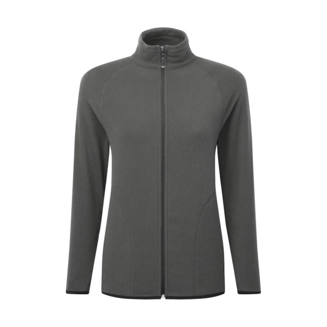 Signature Microfleece tagless fleecejack met rits voor dames UTFK1793_charcoal large