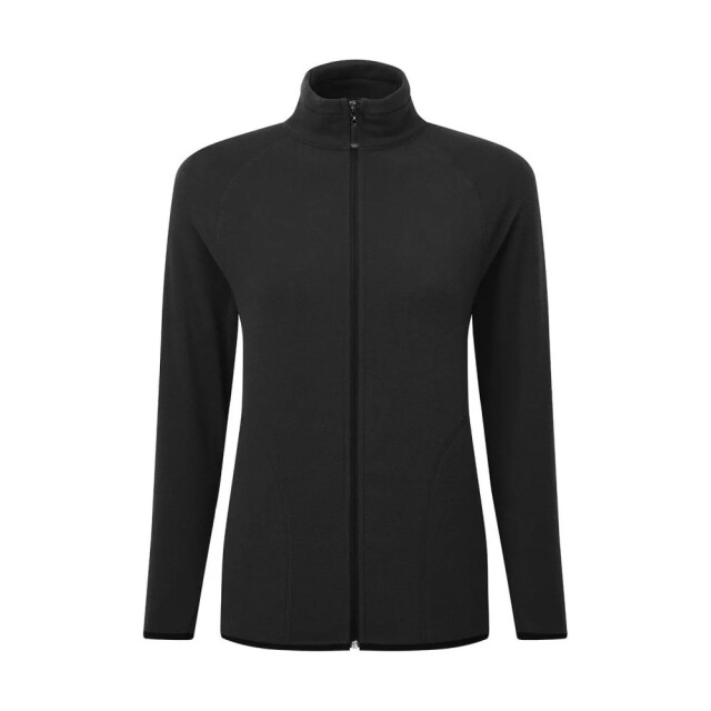 Signature Microfleece tagless fleecejack met rits voor dames UTFK1793_darkblack large