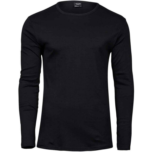 Tee Jays Heren t-shirt met lange mouwen in elkaar grijpend UTFK1763_black large