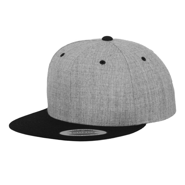 Yupoong Klassieke tweekleurige snapback cap UTFK1774_heatherblack large