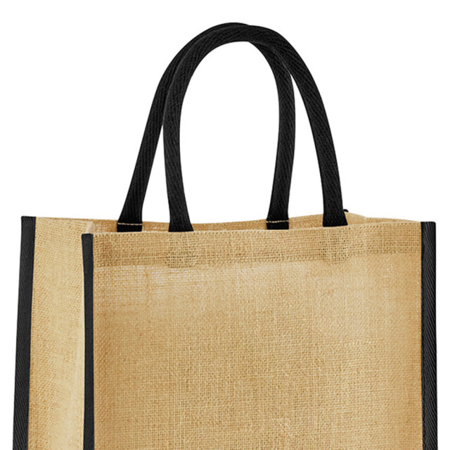 Westford Mill Mini gesteven jute cadeauzakje UTFK2052_naturalblack large