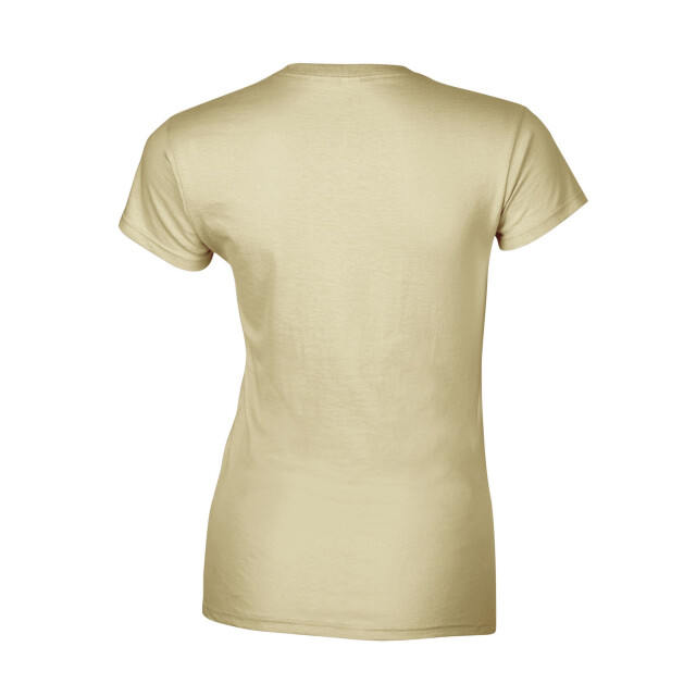 Gildan Dames ringspun cotton soft touch t-shirt UTFK2020_sand large